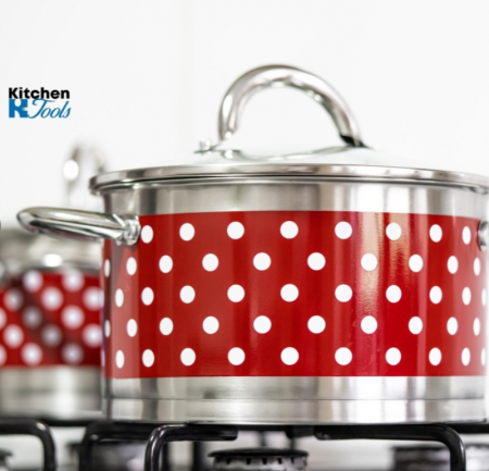 Set de oale din inox cu buline, Bohmann, 8 piese, 2.6L, 3.6L, 4.7L, 6.1L [4]