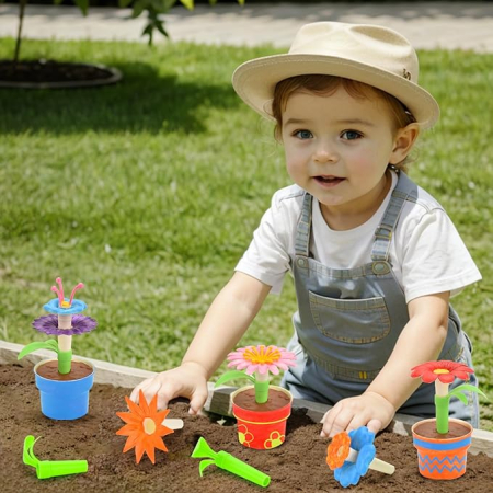 Set Pairez Toys flori din cuburi de construit, kit pictura și artizanat, STEM, pentru copii 6-10 ani [6]