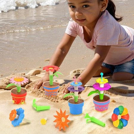Set Pairez Toys flori din cuburi de construit, kit pictura și artizanat, STEM, pentru copii 6-10 ani [5]