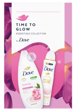 Set cadou DOVE: Gel de dus Renewing, 250ml + Deodorant spray Calming Blossom, 150ml [1]