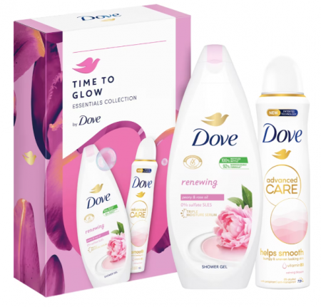 Set cadou DOVE: Gel de dus Renewing, 250ml + Deodorant spray Calming Blossom, 150ml [0]