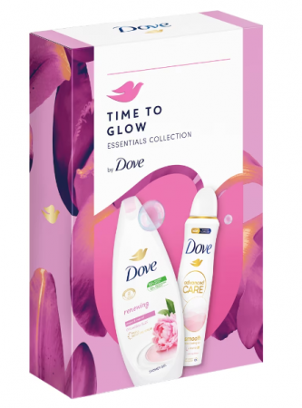 Set cadou DOVE: Gel de dus Renewing, 250ml + Deodorant spray Calming Blossom, 150ml [2]