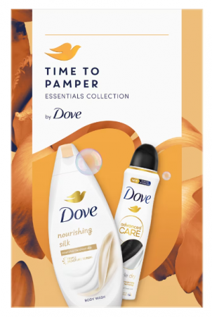Set cadou DOVE: Gel de dus Nourishing Silk, 250ml + Deodorant spray Invisible Dry, 150ml [1]
