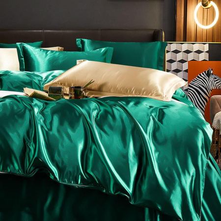 Set husa pilota Freyamy, verde inchis – 200x140cm si 1 fata de perna 65x65 cm, lux, material premium [7]