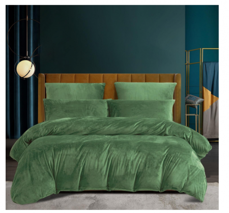 Lichidare Stoc - Set husa pilota iarnă „Winter Velvet Cashmere Thermal” 200×200 cm – fleece plușat, pilotă + 2 fețe pernă, extra călduros