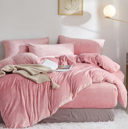 Textile & Decoratiuni - Set husa pilota  pentru iarna plush/microfibră 220×240 cm – extra moale, călduroasă, cu fețe de pernă 80×80 cm