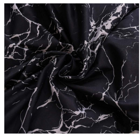 Set husa pilota  200 × 200 cm din bumbac 100 %, marmura neagra, cu fermoar + 2 fețe pernă 65 × 65 cm - Copie [5]