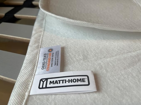 Protectie Saltea din Fetru pentru Cadru cu Sipci 160x200 cm, Suport Respirabil din Poliester 100%, Strat de Protectie pentru Saltea [4]