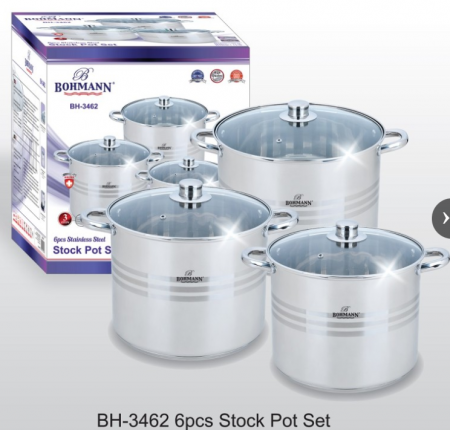Set oale inox 6 piese, Bohmann, 9/11/13.5L [1]