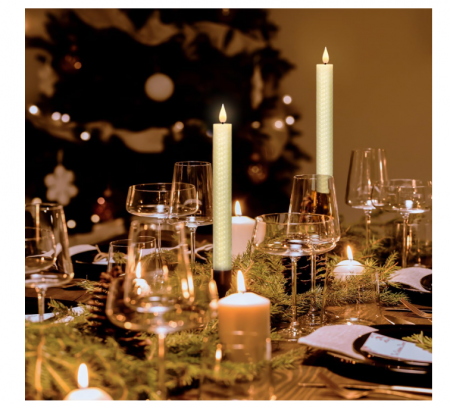 Set 6 lumânări LED tip candelă, cu flacără „dansantă”, alimentate cu baterii, cu telecomandă și temporizator, decor Crăciun & Halloween [6]