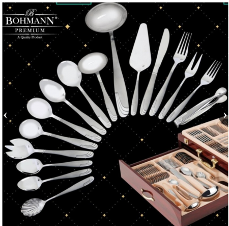 Set tacamuri 84 de piese, argintiu, 12 persoane, calitate superioara [4]