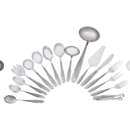 Set tacamuri 84 de piese, argintiu, 12 persoane, calitate superioara [1]