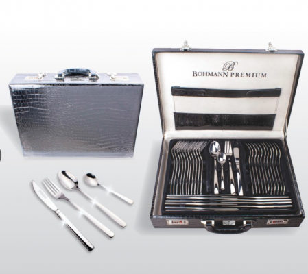 Set tacamuri din inox PREMIUM 18/10, 72 piese, Bohmann [1]