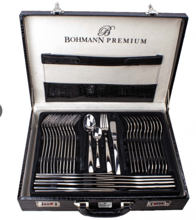 Set tacamuri din inox PREMIUM 18/10, 72 piese, Bohmann [0]