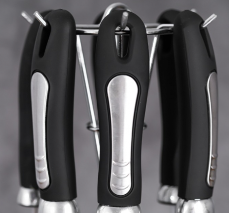 Set ustensile din inox cu manere din teflon, 7 piese, Bohmann [3]
