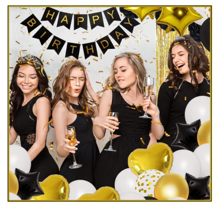 Setul de baloane pentru petreceri Happy Birthday Balloons  50 ani [5]