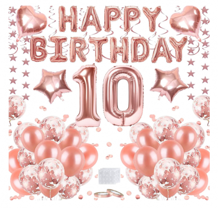 Setul de baloane pentru petreceri Happy Birthday Balloons  10 ani [0]