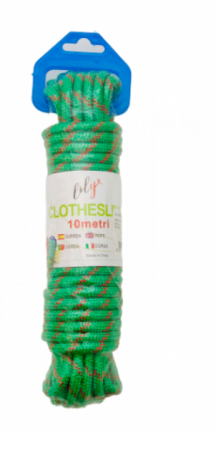 Uscatoare de rufe - Sfoara rufe din material termoplastic matasos, funie nylon rezistent, lungime 10m