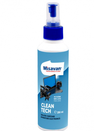 Solutii curatat geamuri - Solutie curatare aparatura electronica, ecrane Misavan 250ml, 30911