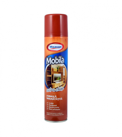 Detergenti Mobila - Solutie Spray Curatare Mobila Misavan Extra Shine, 300ml - 30847