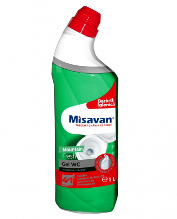 Dezinfectant toaleta - Solutie curatare toaleta Misavan Gel Wc Mountain Fresh 4in1 1l - 90012570