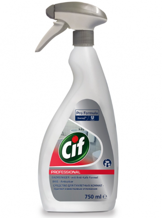Solutii suprafete baie - Solutie pentru curatat baia 2in1 Cif Professional, 0.75L