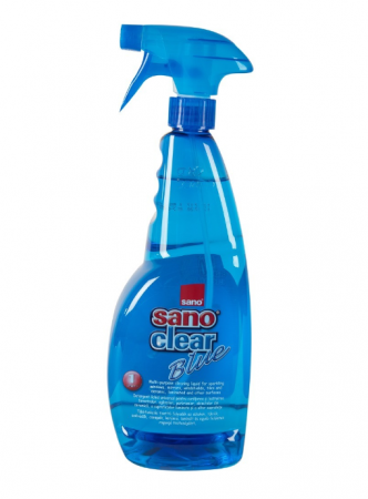 Solutii curatat geamuri - Solutie geamuri Sano Clear Blue, 1 l