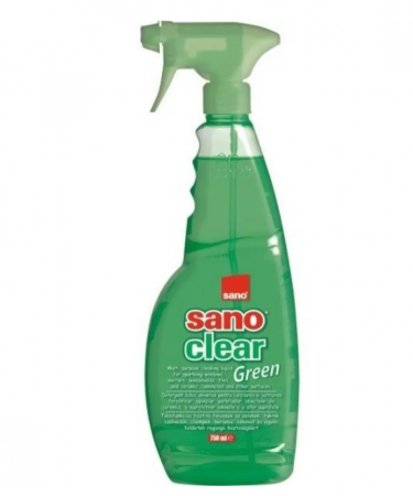 Solutii curatat geamuri - Solutie geamuri Sano Clear Green, 1 l