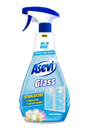 Solutii curatat geamuri - Solutie Geamuri Asevi Glass Stralucire 750ml