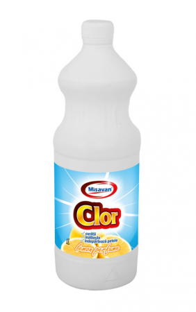 Solutii curatare pete - Solutie pentru Indepartare Pete Rufe Albe Misavan Clor Lemon, 1L - 30901