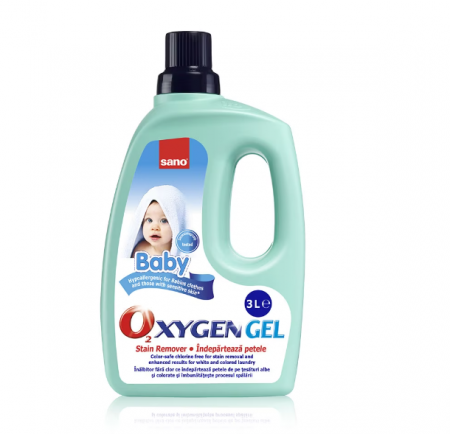 Solutii curatare pete - Solutie pentru indepartarea petelor Sano Oxygen Gel Baby, 3L