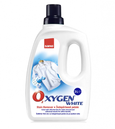 Solutii curatare pete - Solutie pentru indepartarea petelor Sano Oxygen White, 3l