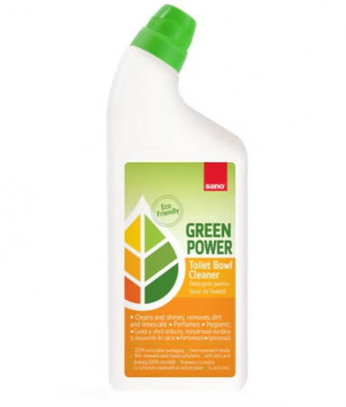 Odorizant toaleta - Detergent pentru vasul de toaleta Sano Green Power,750 ml