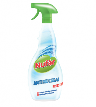 Solutii suprafete baie - Solutie antimucegai fara clor Nufar, 500 ml