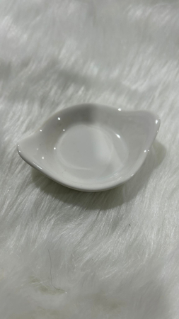 Sosiera din portelan, in forma de barcuta, alba, pentru sosuri si dressing [4]