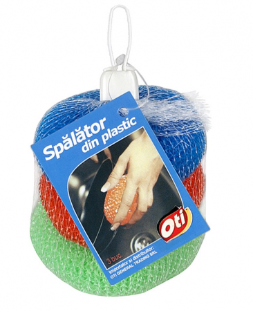 Bureti si Lavete - Spalator plastic, 3 buc./set, 6 gr.