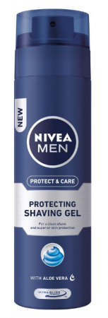 Spuma si gel de ras - Gel de ras cu aloe vera Nivea Men Protect & Care, 200 ml