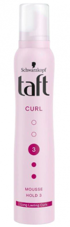 Ingrijire Personala si Cosmetice - Spuma modelatoare Taft Curl, pentru par cret sau cu bucle, nivel fixare 3, formula vegana, 200 ml