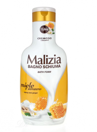 Spumant si Sare de baie - Spumant de baie Malizia cu miere si ghimbir 1l