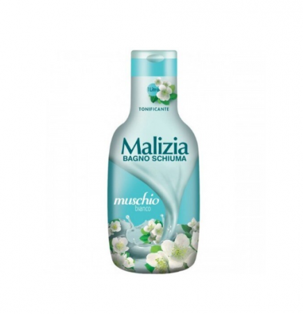 Spumant si Sare de baie - Spumant de baie Malizia Bagno Schiuma muschio bianco 1l