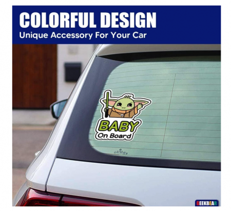 Sticker auto, baby on board, printesa, 18 cm [2]