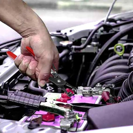 Set 2 clesti universali pentru coliere furtun auto, clesti sudura si demontare coliere, gat drept [5]