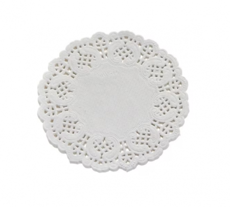 Articole pentru servire - Set 100 dantele rotunde hartie 10 cm