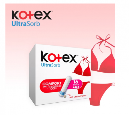 Tampoane Kotex Super UltraSorb, 16 buc [3]