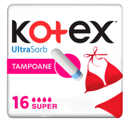 Absorbante si Tampoane - Tampoane Kotex Super UltraSorb, 16 buc