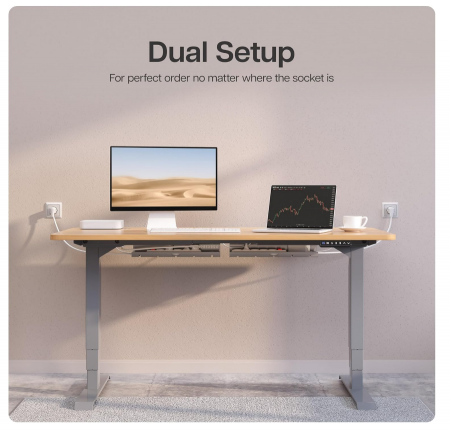 Organizator de cabluri din oțel inoxidabil pentru birou [4]