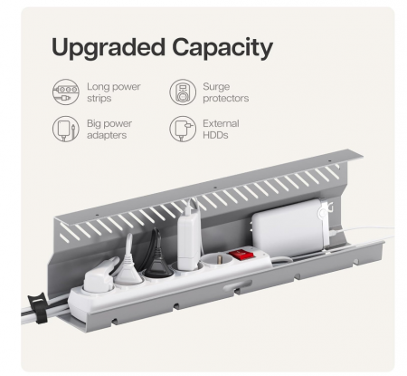 Organizator de cabluri din oțel inoxidabil pentru birou [2]