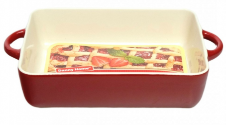 Tavi copt - Tava dreptunghiulara pentru cuptor cu Manere, Ceramica, 29x18x6cm