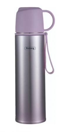 Articole pentru servire - Termos PREMIUM QUALITY din otel inoxidabil, 500ml, pereti dubli, mentine rece/cald, Rosberg, mov