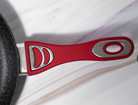 Tigaie Bohmann din aluminiu forjat, cu capac, interior marmorat, 24cm [5]